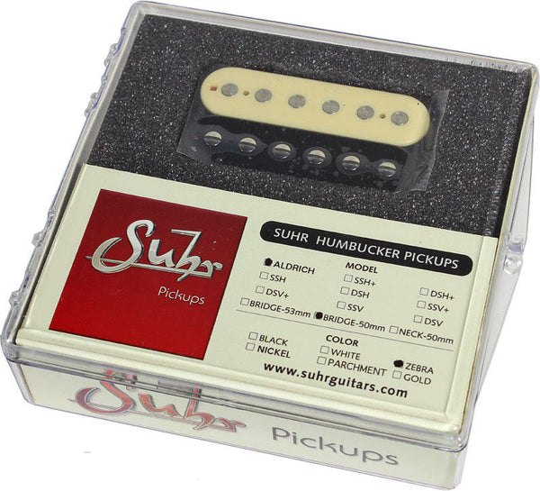 Suhr Aldrich Bridge Pickup, Zebra, 53mm | Humbucker Music