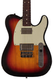 Nash T2HB Guitar, 3 Tone Sunburst, Light Aging