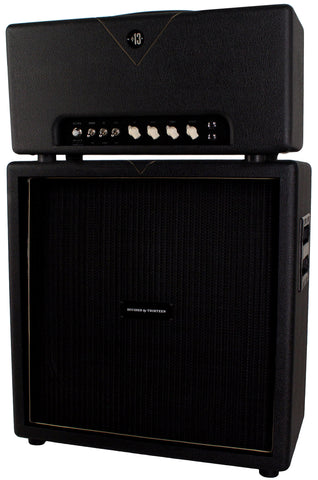 Divided By 13 CCC 9/15 Head, 2x12 Diagonal Speaker Cab, Black, Black V