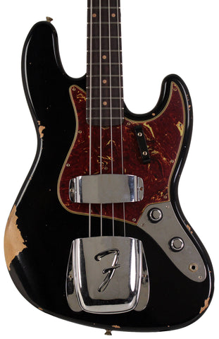 Fender Custom Shop 1962 Jazz Bass, Relic, Aged Black