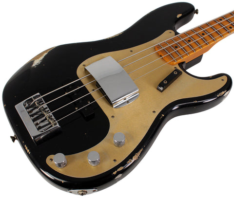 Fender Custom Shop Limited 1959 Precision Bass Special, Relic, Aged Black