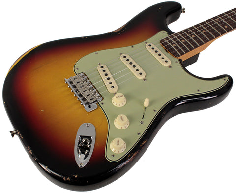 Fender Custom Shop Late 1962 Stratocaster, Relic, 3-Color Sunburst