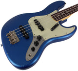 Nash JB-63 Bass Guitar, Lake Placid Blue, Light Aging