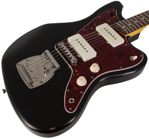 Nash JM63 Jazzmaster Guitar, Black, Light Aging