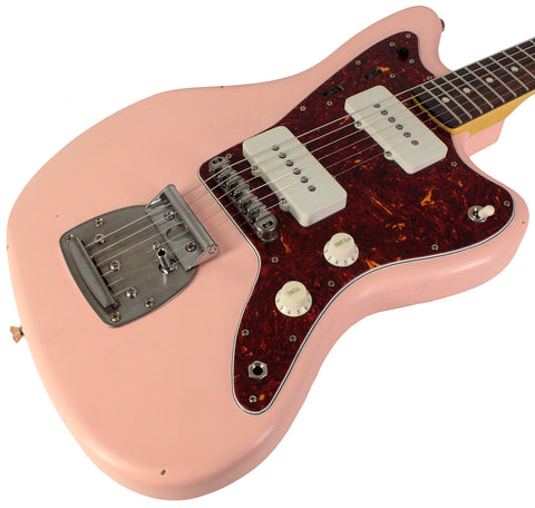 Nash JM63 Jazzmaster Guitar, Shell Pink, Light Aging