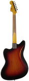 Nash JM63 Jazzmaster Guitar, 3 Tone Sunburst, Light Aging