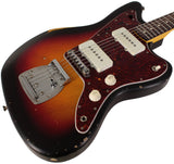 Nash JM63 Jazzmaster Guitar, 3 Tone Sunburst, Light Aging