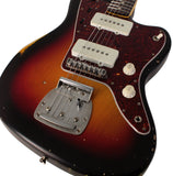 Nash JM63 Jazzmaster Guitar, 3 Tone Sunburst, Light Aging