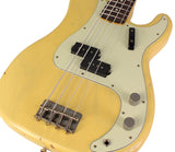 Nash PB63 Bass Guitar, Cream, Light Aging