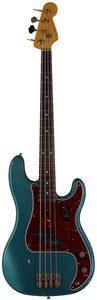 Nash PB63 Bass Guitar, Ocean Turquoise Metallic, Light Aging