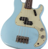 Nash PB63 Bass Guitar, Sonic Blue, Light Aging