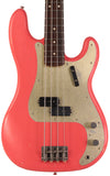 Nash PB63 Bass Guitar, Fiesta Red, Light Aging