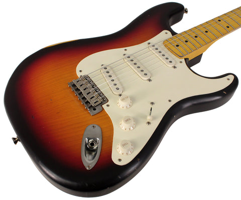 Nash S57 Guitar, 3-Tone Sunburst, Light Aging