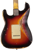 Nash S63 Guitar, 3-Tone Sunburst, Heavy Aging