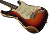 Nash S63 Guitar, 3-Tone Sunburst, Heavy Aging