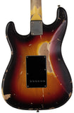 Nash S63 Guitar, 3-Tone Sunburst, Black PG, Heavy Aging