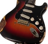 Nash S63 Guitar, 3-Tone Sunburst, Heavy Aging