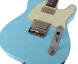 Nash T2HB Guitar, Sonic Blue, Light Aging