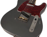 Nash T63 Guitar, Charcoal Frost Metallic, Tortoise Shell, Light Aging