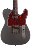 Nash T63 Guitar, Charcoal Frost Metallic, Tortoise Shell, Light Aging