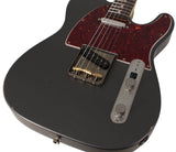 Nash T63 Guitar, Charcoal Frost Metallic, Tortoise Shell, Light Aging