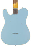 Nash T63DB Guitar, Double Bound, Sonic Blue, Light Aging