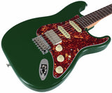 Suhr Select Classic S HSS Guitar, Roasted Neck, Forest Green, Tortoise Shell