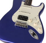 Suhr Classic S HSS Guitar, Indigo Metallic, Rosewood