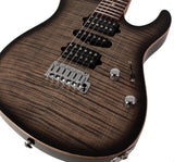 Suhr Modern Plus Guitar, Charcoal Burst, Pau Ferro, HSH