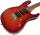 Suhr Modern Plus Guitar, Fireburst, Roasted Maple, HSH