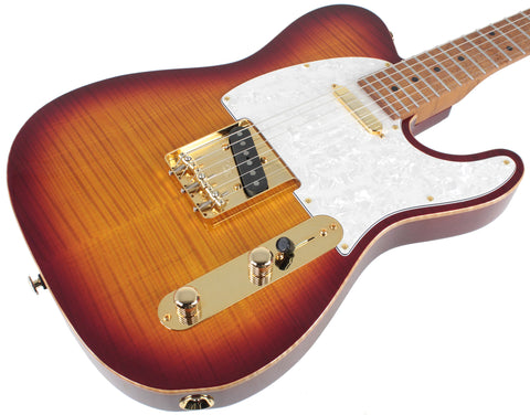 Suhr Classic T Deluxe Guitar, Limited Edition, Aged Cherry Burst